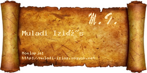 Muladi Iziás névjegykártya